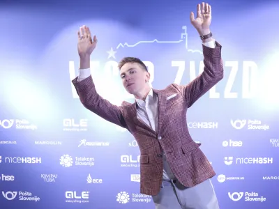 Tadej Pogačar- 16.11.2022 - Večer zvezd 2022 - podelitev priznanj Kolesar leta 2022, najbolj&scaron;im kolesarjem v organizaciji KZS - Kolesarska zveza Slovenije //FOTO: Jaka Gasar