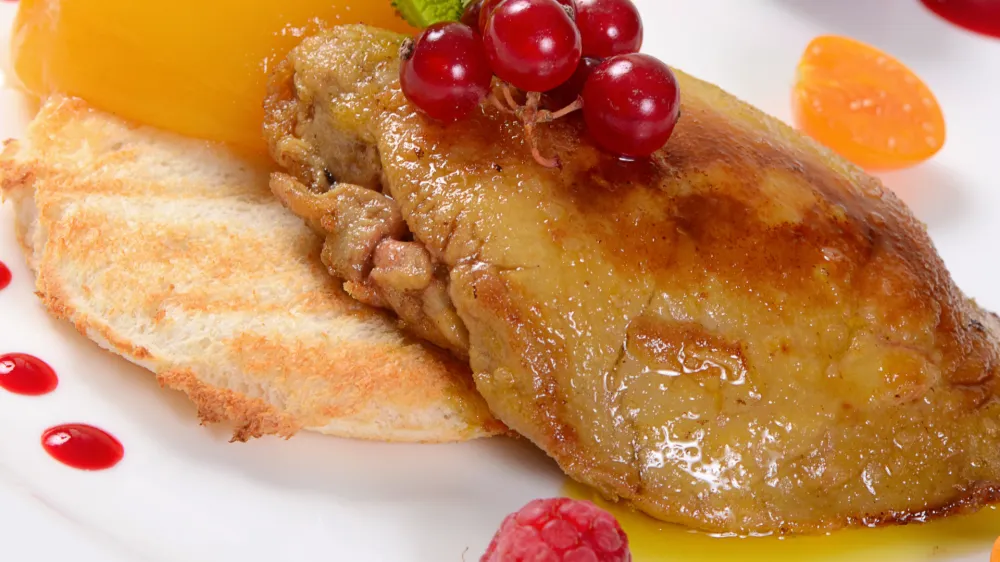 Foie Gras with toast and apricot