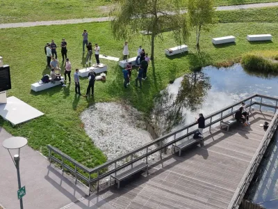 Park gazel v srcu Tehnolo&scaron;kega parka Ljubljana F Milan Lazarević