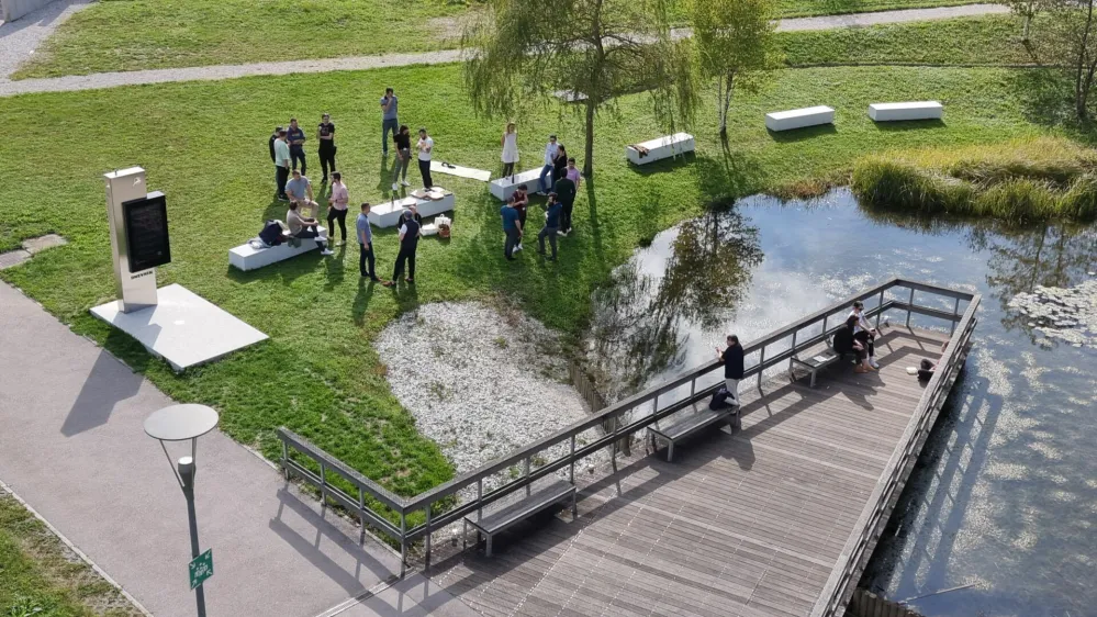 Park gazel v srcu Tehnolo&scaron;kega parka Ljubljana F Milan Lazarević