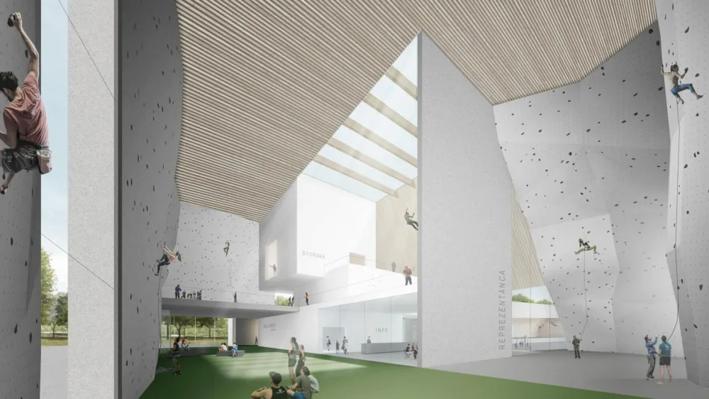 Plezalni center bo omogočal tudi izvedbo plezalnih tekmovanj.&nbsp;