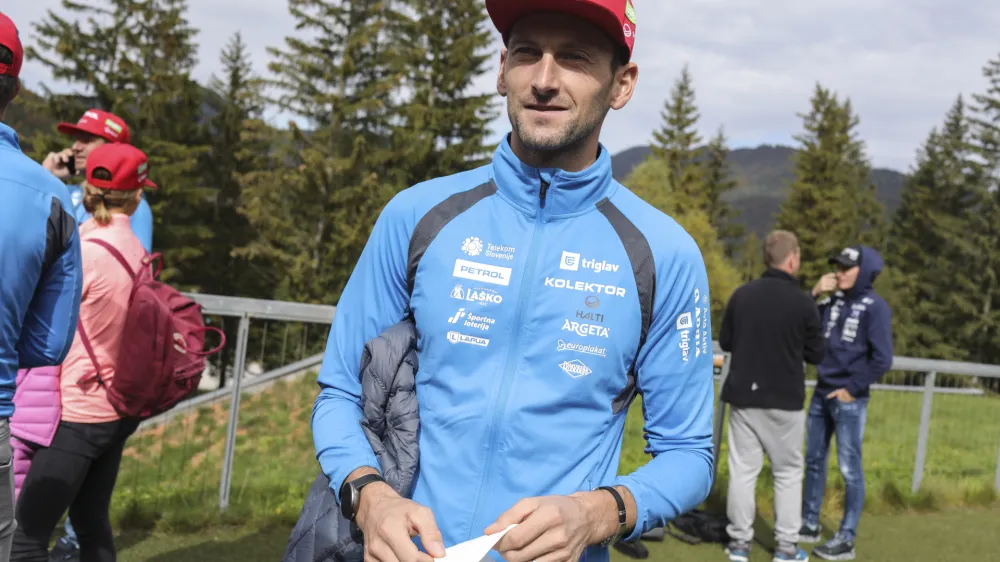 Jakov Fak- 04.10.2022 &ndash; Smučarska zveza Slovenije (SZS) - uradna predstavitev smučarskih reprezentanc pred zimsko sezono 2022/23. //FOTO: Jaka Gasar