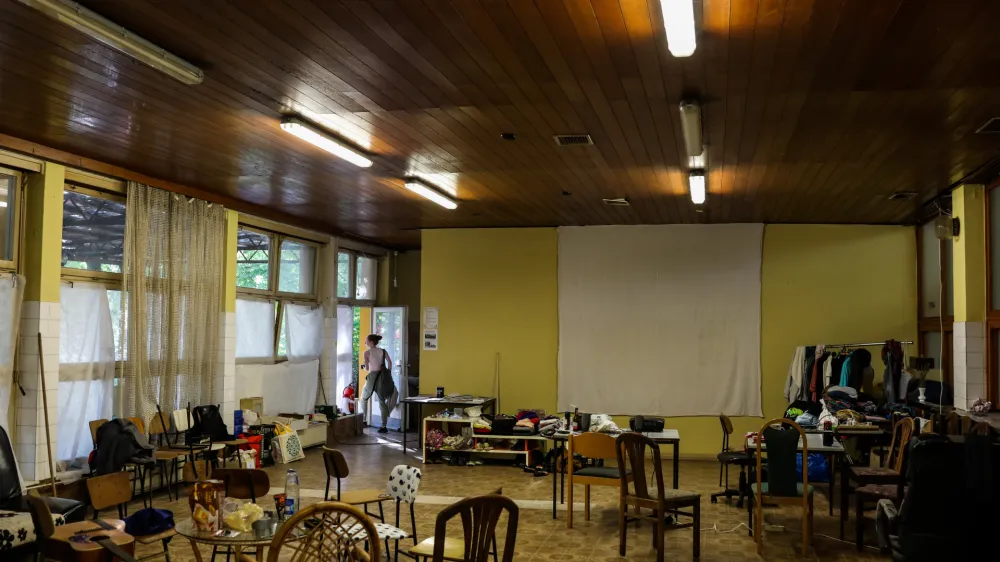 - 13.09.2022 - Participativna Ljubljanska Avtonomna Cona PLAC - skvoterji &ndash; opu&scaron;čena stavba v lasti DUTB, Linhartova cesta 43 za Bežigradom //FOTO: Bojan Velikonja