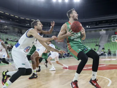 - 14.12.2022 &ndash; ko&scaron;arka - Cedevita Olimpija: Brescia, evropski pokal, 8. krog: //FOTO: Jaka Gasar