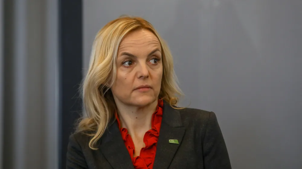 generalna direktorica AmCham Slovenija mag. Aj&scaron;a Vodnik,- 16.01.2020 - Predstavitev partnerstva Slovenije in ko&scaron;arkarskega kluba Dallas Mavericks ter priprave na poslovno konferenco &raquo;Texas feels Slovenia&laquo; - Partnerstvo z NBA klubom Dallas Mavericks na&scaron;ega ko&scaron;arkarja Luke Dončića Sloveniji prina&scaron;a krepitev prepoznavnosti države in njenih izjemnih posameznikov in dosežkov ter gospodarstva in turizma .//FOTO: Luka Cjuha