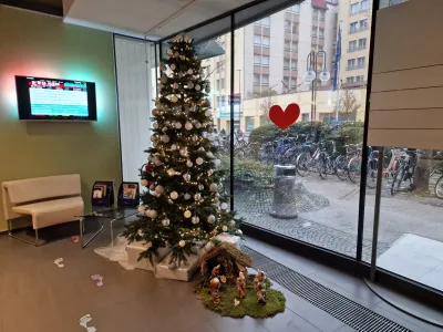 Smrekica v avli RTVSlo