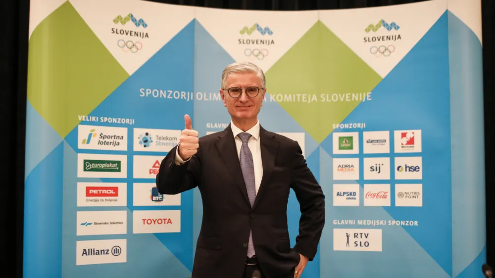 Franjo Bobinac, novoizvoljeni predsednik OZS Z&Scaron;Z.16.12.2022. 51. seja skup&scaron;čine Olimpijskega komiteja Slovenije- Zveze &scaron;portnih zvez. Na kateri so izvedli 5. volitve predsednika OKS Z&Scaron;Z//FOTO: Bojan Velikonja