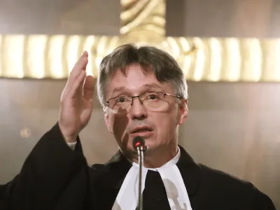 Murska Sobota, Evangelicanska cerkev Martina Luthra.<br>Umestitev novega evangelicanskega skofa Leona Novaka in inspektorja Bojana Prosica ter drugih cerkvenih delavcev.<br>Novi evangelicanski skof Leon Novak.