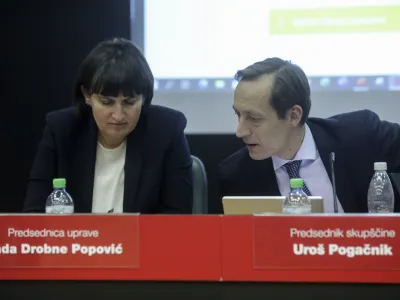 Nada Drobne Popovič, Uro&scaron; Pogačnik- 27.12.2022 - skup&scaron;čina družbe Petrol //FOTO: Jaka Gasar