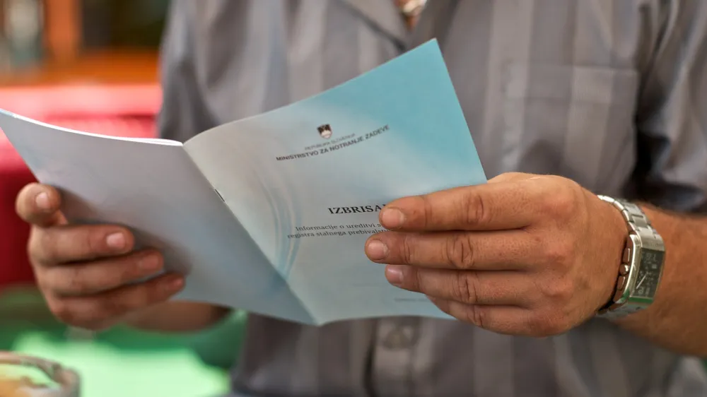 Ninoslav Brkič, predsednik - Dru&scaron;tvo izbrisanih BIH - <br><br><br>//FOTO: Jaka Adamič