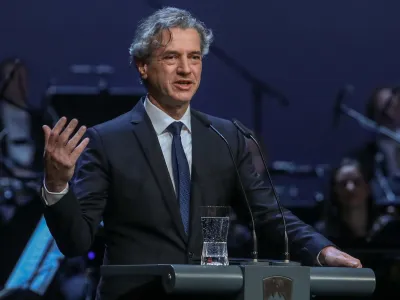 predsednik vlade Robert Golob- 23.12.2022 - Dan samostojnost in enotnosti 2022 - osrednja državna slovesnost - proslava&nbsp;//FOTO: Luka Cjuha