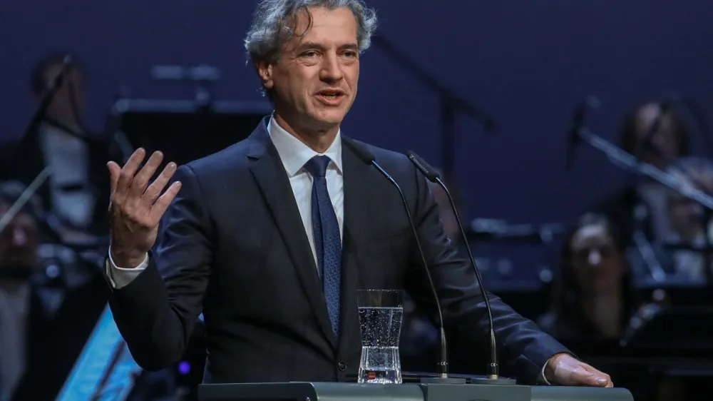 predsednik vlade Robert Golob- 23.12.2022 - Dan samostojnost in enotnosti 2022 - osrednja državna slovesnost - proslava&nbsp;//FOTO: Luka Cjuha