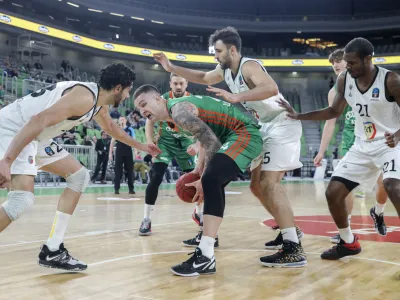 Alen Omič- 18.01.2023 &ndash; ko&scaron;arka - Cedevita Olimpija: Cluj-Napoca, evropski pokal, 11. krog: //FOTO: Jaka Gasar