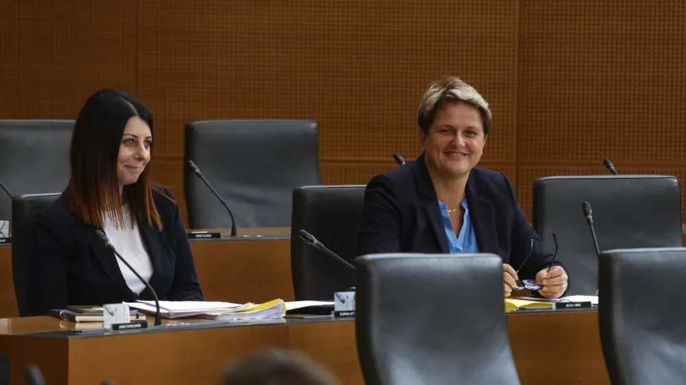 Jelka Godec SDS- 31.05.2022 - predstavitev kandidata za ministra za zdravje Danijela Be&scaron;iča Loredana pred odborom DZ za zdravstvo; //FOTO: Luka Cjuha