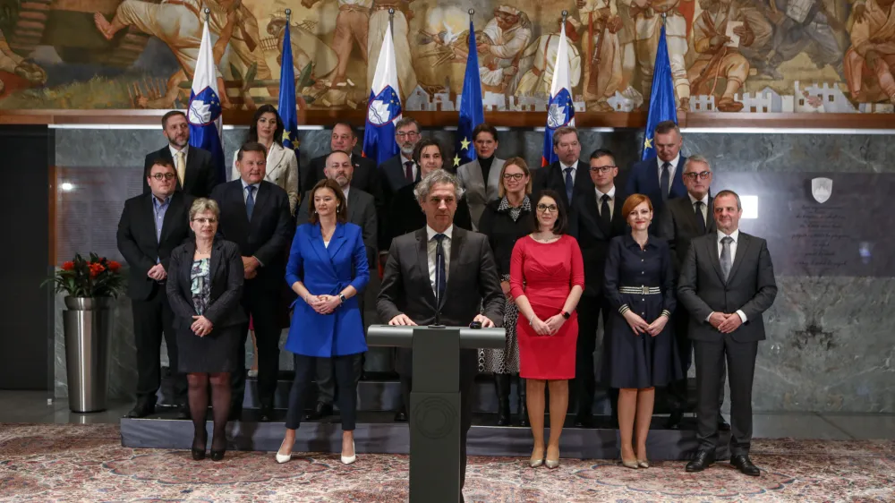 predsednik vlade dr. Robert Golob- 24.01.2023 - Državni zbor - redna seja DZ s poslanskimi vpra&scaron;anji predsedniku vlade Robertu Golobu in potrjevanje devetih ministrskih kandidatov //FOTO: Luka Cjuha