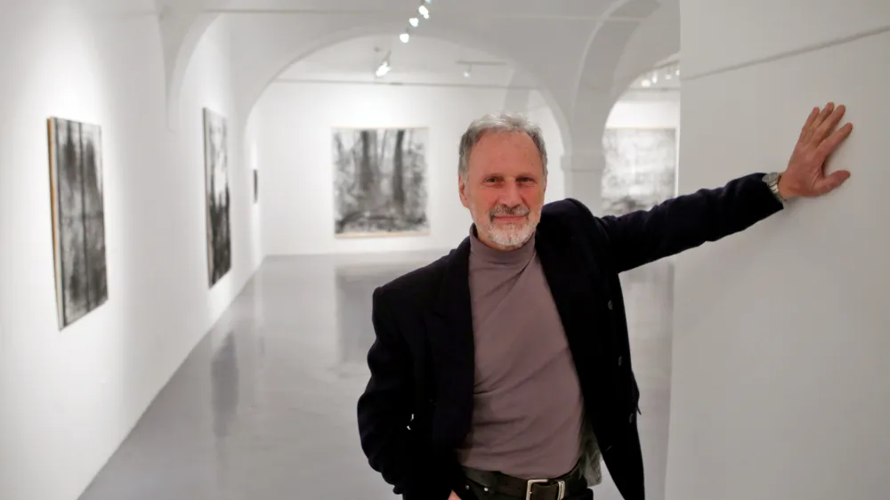 akademski slikar Herman Gvardjančič - 06.03.2018 &ndash; razstava z naslovom ATOMOS, slikarja Hermana Gvardjančiča//FOTO: Tomaž Skale