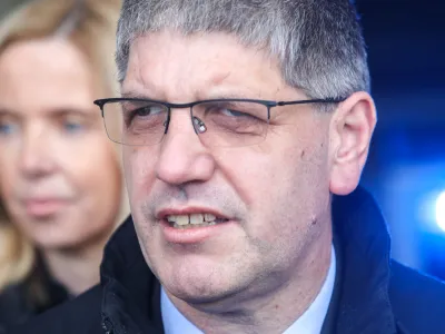 minister za notranje zadeve Bo&scaron;tjan Poklukar - 13.02.2019 - Podpis letnega načrta sodelovanja med MNZ - Policijo in UKC Ljubljana ter skupna vaja policistov in re&scaron;evalcev //FOTO: Jaka Gasar