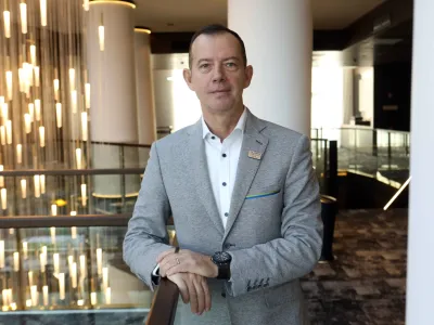 Enzo Smrekar, predsednik Smučarske zveze Slovenije in organizacijskega komiteja Planica 2023,<br><br>- 02.02.2023 &ndash; Organizacijski odbor nordijskega svetovnega prvenstva Planica 2023 - predstavili potek tekmovanja <br><br>//FOTO: Tomaž Skale<br>