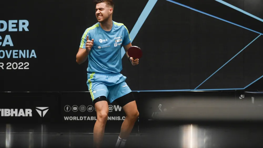 Darko Jorgić <br><br><br> - 03.11.2022 &ndash; namizni tenis &ndash; mednarodni turnir WTT Contender v Novi Gorici - odprto prvenstvo Slovenije -<br><br> <br><br>//FOTO: Nik Erik Neubauer