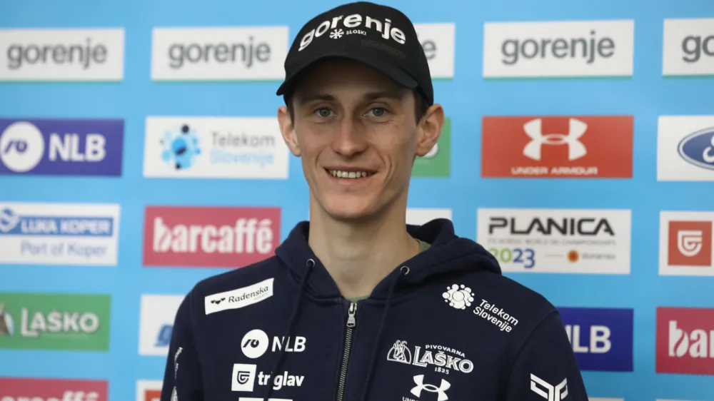  Peter Prevc- 15.02.2023 &ndash; Smučarska zveza Slovenije (SZS) - mo&scaron;ka in ženska reprezentance v smučarskih skokih in smučarskih tekih za nastop na svetovnem prvenstvu v nordijskem smučanju Planica 2023 //FOTO: Luka Cjuha