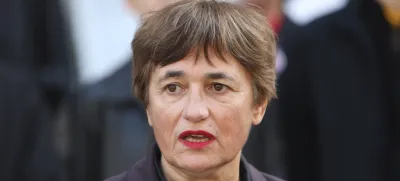 Nataša Sukič, kandidatka za ljubljansko županjo in poslanka Levica - 19.10.2022 – Lokalne volitve 2022 - predstavitev kandidatke za ljubljansko županjo Natašo Sukić z podporo stranke Levica //FOTO: Tomaž Skale