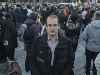 - 01.03.2022 - Doc. dr. Gorazd Kovačič, sociolog - predstojnik oddelka za sociologijo na Filozofski fakulteti v Ljubljani, predsednik Visoko&scaron;olskega sindikata Slovenije<br><br><br>/FOTO: Jaka Gasar<br>OPOMBA: INTERVJU ZA OBJEKTIV 2022