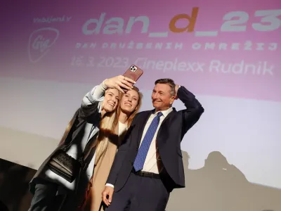 Ljubljana, Cineplexx Rudnik.<br>Pogovor z nekdanjim predsednikom republike Borutom Pahorjem v okviru dneva druzbenih omrezij - dan_d_23.