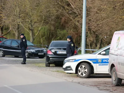 Ko je 22-letnik med begom pred policijo z avtom trčil v kovinski drog, se je naprej pognal pe&scaron;. F Pixell