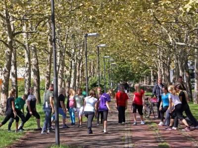 ilustrativna fotografija - &scaron;tudenti - dijaki - telovadba//FOTO: Tomaž Skale