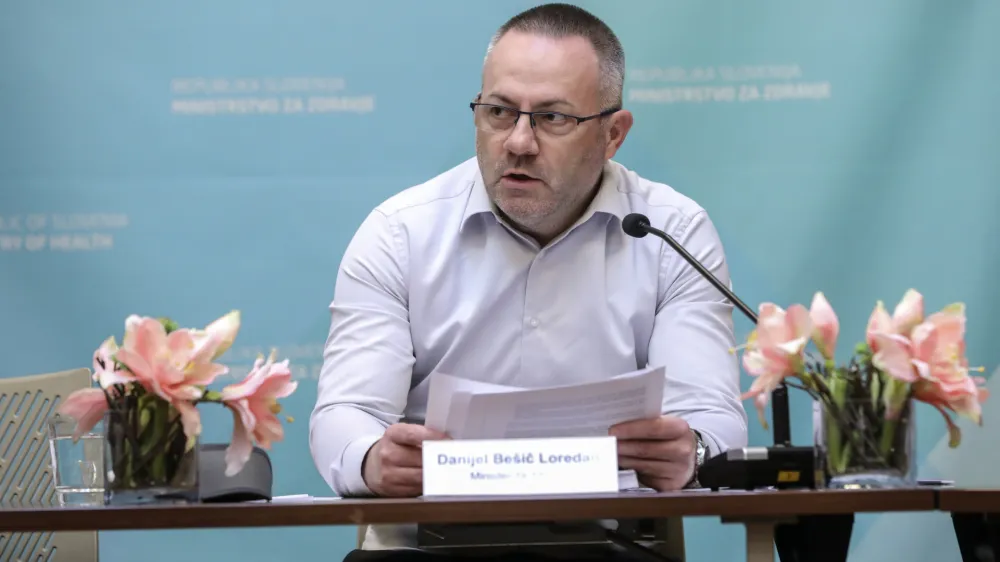 Danijel Be&scaron;ič Loredan, minister za zdravje - 13.03.2023 &ndash; novinarska konferenca ministra za zdravje Danijela Be&scaron;iča Loredana, na kateri se je odzval na aktualne tematike na področju zdravstva //FOTO: Jaka Gasar