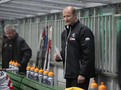 - trener Feldkircha Nik Zupančič- 3.11.2018 - Hokej na ledu, Alpska liga - HK SŽ Olimpija: FeldkirchFoto: Matjaž Ru&scaron;t
