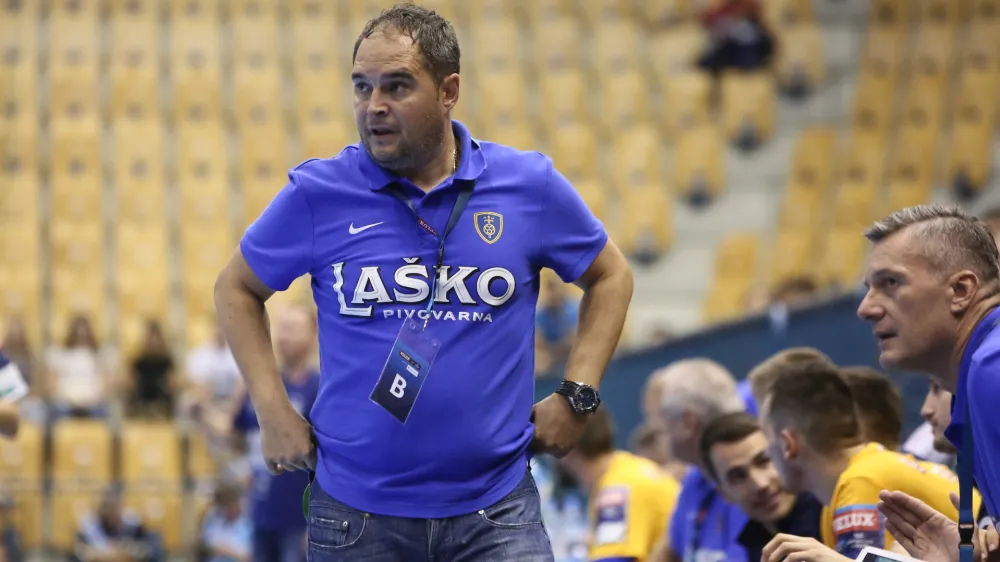 trener RK Celje PL Branko Tam&scaron;e - 16.09.2018 &ndash; rokomet - Celje PL &ndash; Skjern, evropsla liga prvakov, skupina B - 1. krog //FOTO: Luka Cjuha.