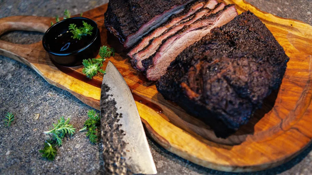 Brisket, Amerika skozi želodec
