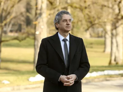 predsednik vlade dr. Robert Golob- 17.02.2023 &ndash; Grad Brdo - obisk predsednika vlade Kraljevine &Scaron;panije Pedra S&aacute;ncheza - //FOTO: Luka Cjuha