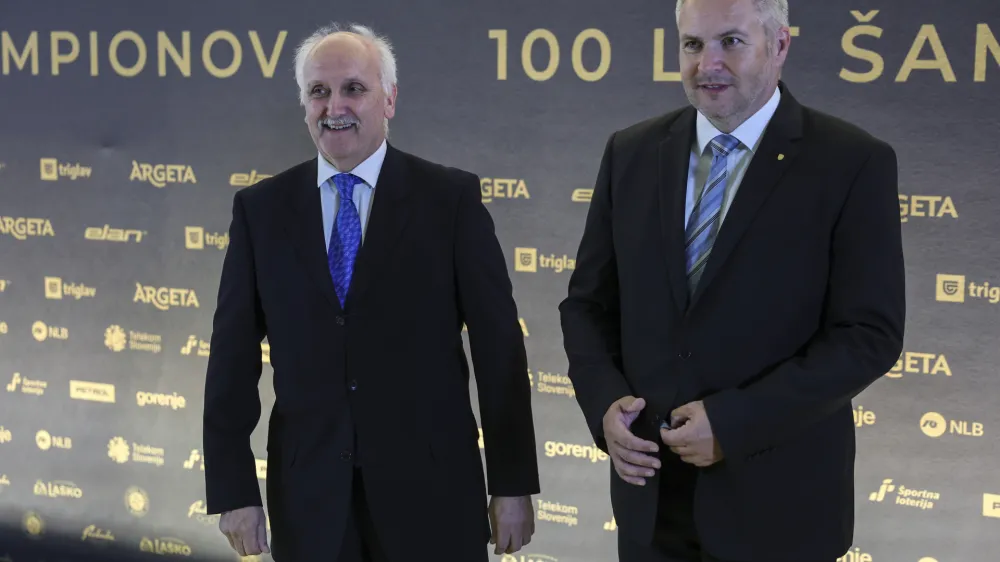 Dejan Židan- 09.05.2023 &ndash; slavnostni dogodek ob 100. obletnici delovanja Smučarske zveze Slovenije s podelitvijo nagrad najbolj&scaron;im &scaron;portnikom pretekle sezone; //FOTO: Jaka Gasar