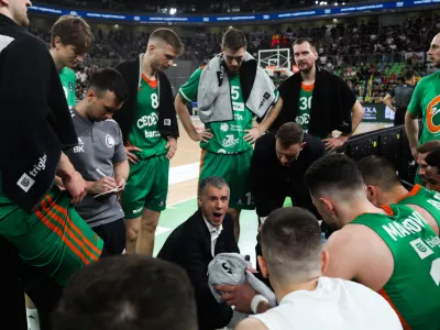 trener Olimpije Miro Alilović&nbsp;- 30.05.2023 &ndash; ko&scaron;arka - Cedevita Olimpija:&nbsp;Partizan,&nbsp;liga Aba, polfinale, 2. tekma:&nbsp;//FOTO: Bojan Velikonja