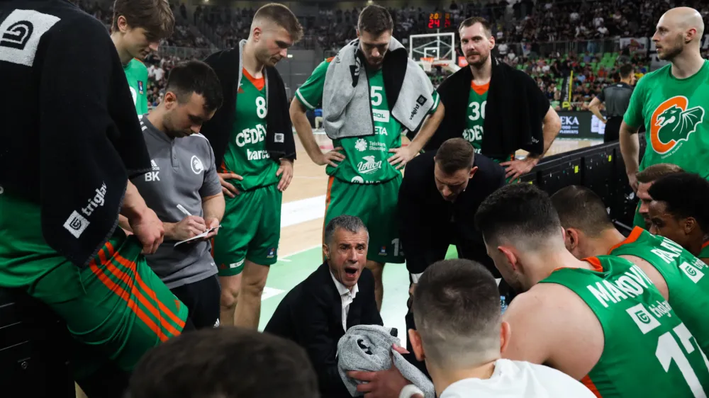 trener Olimpije Miro Alilović&nbsp;- 30.05.2023 &ndash; ko&scaron;arka - Cedevita Olimpija:&nbsp;Partizan,&nbsp;liga Aba, polfinale, 2. tekma:&nbsp;//FOTO: Bojan Velikonja