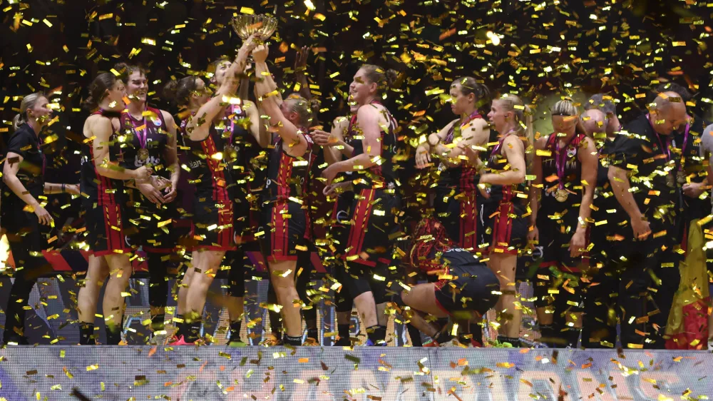 belgija- 25.06.2023 &ndash; ženska ko&scaron;arka - 39. evropsko ko&scaron;arkarsko prvenstvo za ženske v Ljubljani - finale //FOTO: Luka Cjuha