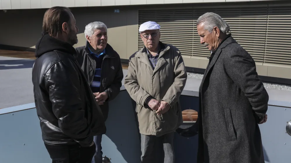 Tom Lajevec, &Scaron;tefan Seme- 18.02.2022 &ndash; Hokejska zveza Slovenije (HZS) - druženje z vodstvom HZS in legendami slovenskega hokeja; /FOTO: Jaka Gasar