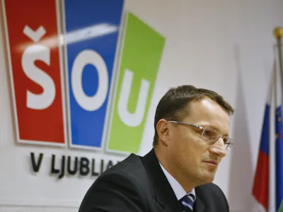 direktor &Scaron;OU v Ljubljani Andrej Klasinc - &Scaron;tudentska organizacija Univerze v Ljubljani (&Scaron;OU) in Zavod K6/4, - predstavili trenutno finančno situacije in načrte za sanacijo nastalih dolgov - K4//FOTO: Bojan Velikonja