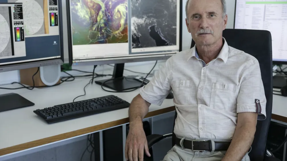 - 29.06.2023 - Janez Marko&scaron;ek, meteorolog - legendarni vremenoslovec iz Agencije RS za okolje ob upokojitvi<br> <br>//FOTO: Jaka Gasar