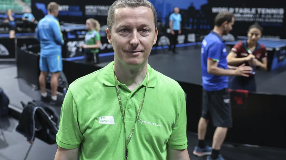 Tomaž Kralj- 03.07.2023 &ndash; namizni tenis - mednarodni turnir WTT Star Contender v Ljubljani - //FOTO: Jaka Gasar