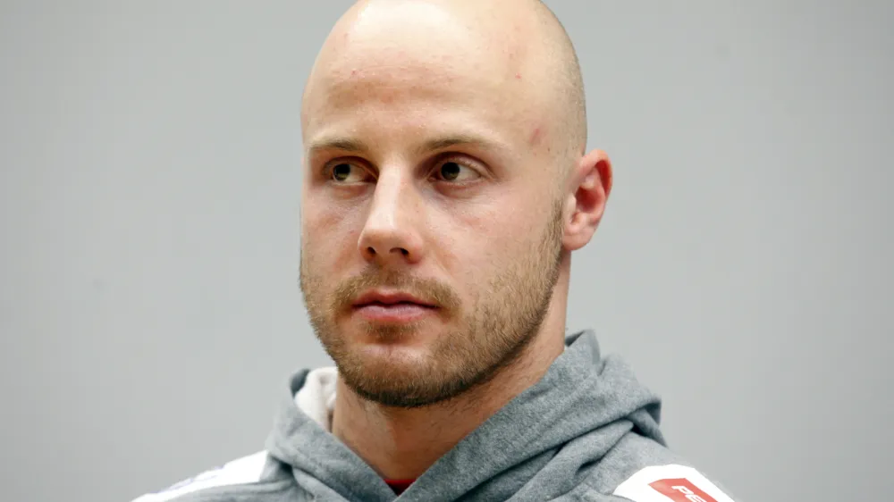 - Jan Mur&scaron;ak- Hokejska zveza Slovenije (HZS) - hokejska reprezentanca pred nastopom na turnirju za evropski izziv v Ljubljani;/FOTO: Luka Cjuha