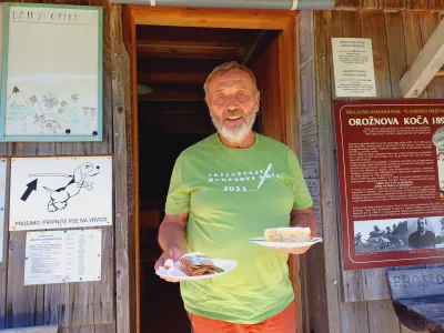 Franci Begu&scaron;, oskrbnik Orožnove koče