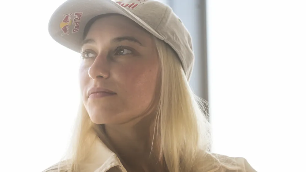 &scaron;portna plezalka Janja Garnbret - 11.07.2023 - novinarska konferenca slovenske &scaron;portne plezalke Janje Garnbret v luči vrnitve po po&scaron;kodbi, doseženih 40 zmag v karieri in prihajajočega SP ter olimpijskih kvalifikacij; //FOTO: Nik Erik Neubauer