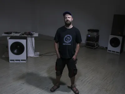 - 03.08.2023 &ndash; umetnik Alwin Weber //FOTO: Jaka Gasar