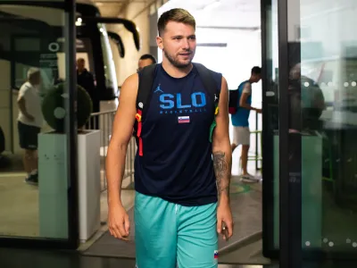 - Luka Dončić- 01.08.2023. Odprti trening slovenske mo&scaron;ke ko&scaron;arkarske reprezentance pred prijateljsko tekmo, pred Svetovnim prvenstvom, z Grčijo.//FOTO: Bojan Velikonja