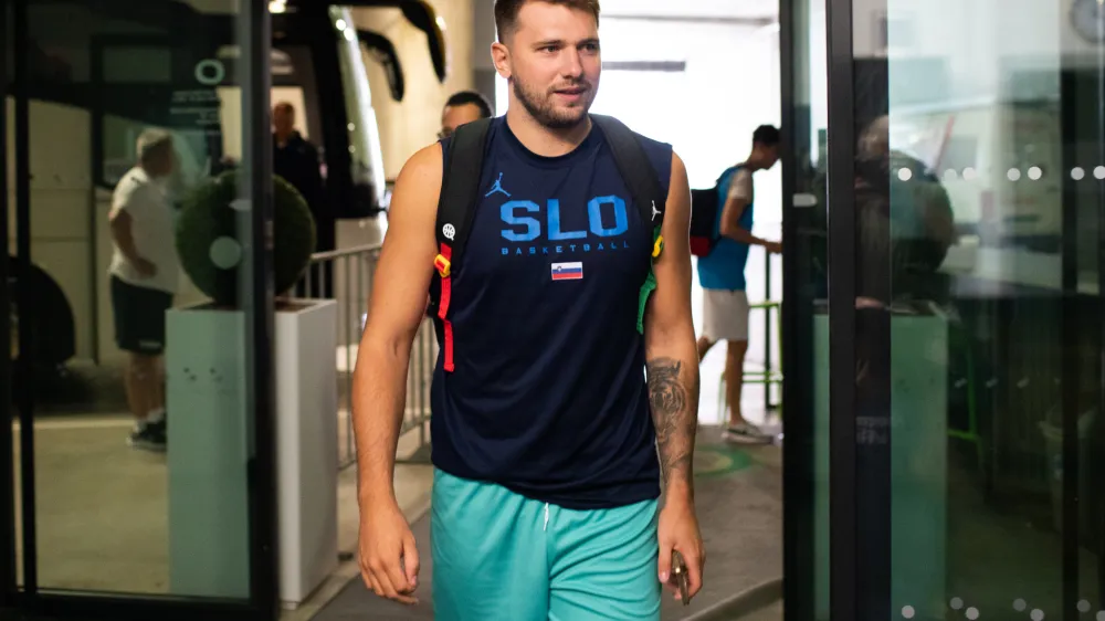 - Luka Dončić- 01.08.2023. Odprti trening slovenske mo&scaron;ke ko&scaron;arkarske reprezentance pred prijateljsko tekmo, pred Svetovnim prvenstvom, z Grčijo.//FOTO: Bojan Velikonja