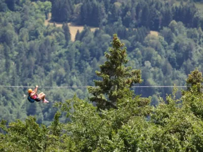 Nesreča zipline, fotografija bralca en mesec pred nesrečo