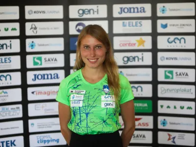 Maru&scaron;a Mi&scaron;ma&scaron; Zrim&scaron;ek (tek 3000 m zapreke),<br><br>- 14.08.2023 - Atletska zveza Slovenije (AZS) - mo&scaron;ka in ženska atletska reprezentanca pred odhodom na bližnje člansko svetovno prvenstvo v Budimpe&scaron;ti - atleti<br> <br>//FOTO: Bojan Velikonja